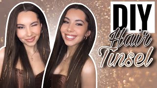 Hair Tinsel Tutorial All about hair tinsel Simple directions for hair tinsel application [upl. by Ronnholm]