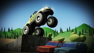 ►► MONSTER TRUCK Kinderfilm ✔ deutsch lernen Teil2  JUMP  Augustino [upl. by Ademla]