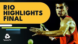 Carlos Alcaraz vs Diego Schwartzman for the Title  Rio Open 2022 Final Highlights [upl. by Batruk]