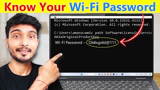 How to FindknowCheck WIFI password in laptop  Laptop me wifi ka password kaise dekhe  2024 [upl. by Elephus460]