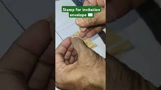 DIY Rubber Stamp for marriage Card Envelope envelope stamps stampfactory [upl. by Nnylav]