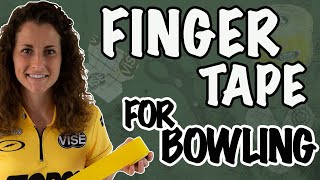 How To Tape Your Fingers for Bowling  Verity Crawley [upl. by Zeba]