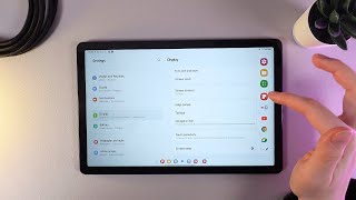 How to Turn OnOff Edge Panel on Samsung Tab A9 [upl. by Gus651]