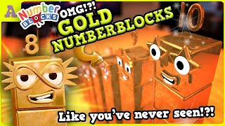 GOLDEN Numberblocks Puzzle Maze Octoblock 10 7 5 amp more in gold First Ever [upl. by Desmund]