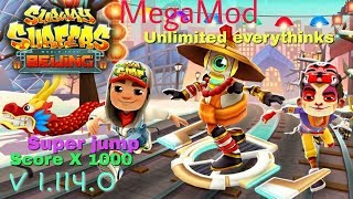 Subway Surfers v11140 Mega Mod Apk beijing 2020 score x 1000 [upl. by Cornell]