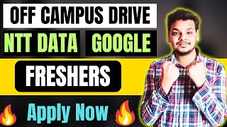 NTT Data Hiring  Google  Astrotalk  Cars24 OFF Campus Drive  2025 2024 Batch Hiring  Freshers [upl. by Omari85]