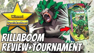 Learn to Win Theme Deck Tournaments With Rillaboom  Pokémon TCG Online Deck Profile and Gameplay [upl. by Gaskill967]