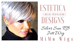 Estetica Designs JETT  SILVER SUN RT8  wig review colour focus  MiMo Wigs UK  ALOPECIA [upl. by Utica]