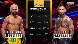 DEIVESON FIGUEIREDO VS CODY GARBRANDT FULL FIGHT UFC 300 [upl. by Lareena]