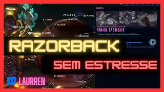 MODO FÁCIL DE FAZER O RAZORBACK NO WARFRAME [upl. by Aerdnak]