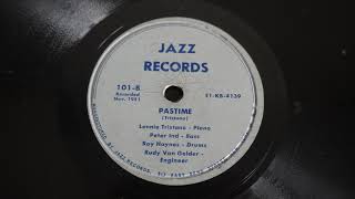 78RPM Lennie Tristano Roy Haynes ‎– Ju Ju Pastime 1952 Jazz Records ‎– 101 [upl. by Anaillil]