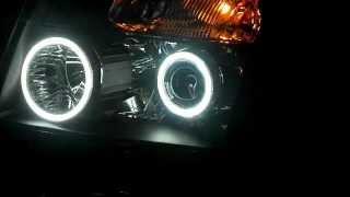 Nissan Titan Retrofitted Headlights [upl. by Aihtnys811]