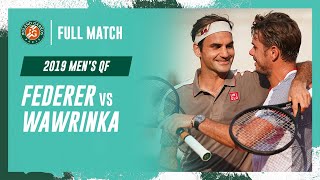 Federer vs Wawrinka 2019 Mens quarterfinal Full Match  RolandGarros [upl. by Idou669]