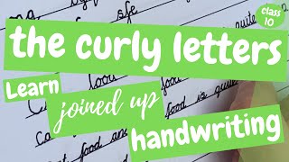 Joined up Handwriting How to Write in Cursive  the Curly Caterpillar Handwriting Family  class 10 [upl. by Maxia608]