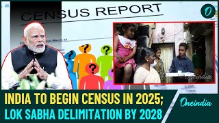 Census of India To Begin in 2025 Delimitation of Lok Sabha Seats To Be Completed By 2028 Reports [upl. by Terrijo]