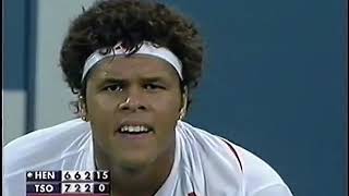 JoWilfried Tsonga vs Tim Henman 2007 US Open Highlights [upl. by Alarick]