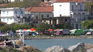 The village of Petalidi from its jetty at Messini Peloponnese Greece [upl. by Nnylasor]