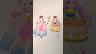 Immersive Dressing Game ✨ DIY Dress up stickers stickers princess girl cute short [upl. by Adnohral807]