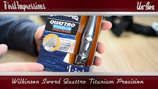 A great shave Wilkinson Sword Quattro Titanium Precision Blade [upl. by Elleiand]