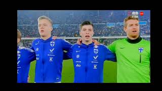 Finland National Anthem vs France  FIFA World Cup 2022 qualifying [upl. by Sorcha]