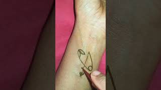 Simpal amp stylish seftypin tatoo mehndi design shorttattoo viral [upl. by Rawna]