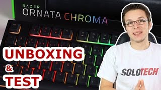 UN CLAVIER GAMER MECAMEMBRANE  Razer Ornata Chroma UNBOXING amp TEST FR [upl. by Hugh114]