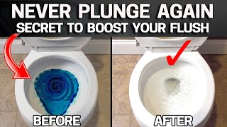 Secret way to BOOST your TOILET FLUSH FOR FREE  STOP CLOGS [upl. by Fasto]