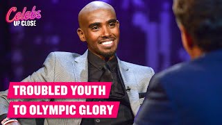 How Mo Farah Went From Troubled Youth to Olympic Glory  Celebs Up Close [upl. by Sad515]