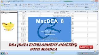 DEA Data Envelopment Analysis With MaxDEA [upl. by Badger]