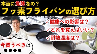 【超有料級】フッ素樹脂加工フライパンは危険なの？プロが選び方を解説 [upl. by Munroe]