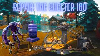 Fortnite Save The World  Repair The Shelter 160 lots of Flingers [upl. by Wickman]