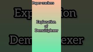 Introduction to Demultiplexer  Working of Demultiplexer  Digital electronics [upl. by Silloh]