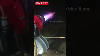 mini boiler gas burner BNG6ignition test industrialburner [upl. by Nohsyt]