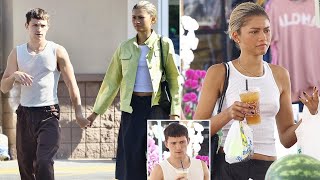 Zendaya amp Tom Holland Step Out in Matching Outfits for a Stylish Day with Her Mom [upl. by Chastity]