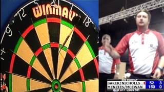 BDO Gold Cup 2017 mens pairs final Scott Baker amp Dan Nicholls v Cameron Menzies amp Jim McEwan [upl. by Adanar844]