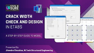 ETABS Crack Width Analysis  Check and Design  StepbyStep Guide  In Hindi [upl. by Erreid]