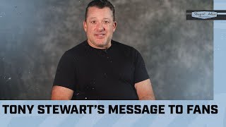 Tony Stewarts Message to Fans  StewartHaas Racing [upl. by Annahc372]