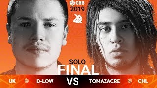 DLOW vs TOMAZACRE  Grand Beatbox Battle 2019  Final [upl. by Akinhoj]