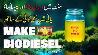 Made Biodiesel  اب ڈیزل خود بناؤ پیسا کماؤ اور اپنی گاڑی چلاؤ  لاکھوں روپے وہ بھی زیرو سے [upl. by Retsevel773]