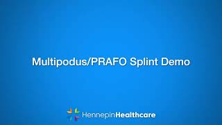 Multipodus PRAFO Foot Splint demo [upl. by Reginald698]