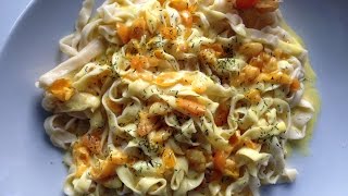 Physalis Pasta  Tagliatelle an PhysalisRahmsauce [upl. by Hsihsa898]