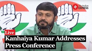 Congress Press Conference Kanhaiya Kumar Addresses Press Conference At AICC HQ In Delhi [upl. by Juliane]