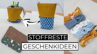 🧵 Geschenkideen aus Stoffresten mit kostenlosen Schnittmustern  Nähideen für Nähanfänger [upl. by Adnema849]