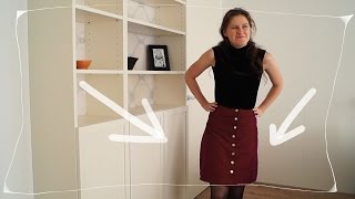 DIY  How to Make a Button Up Skirt [upl. by Richarda984]