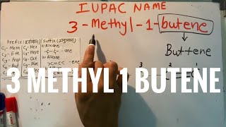 3 methyl 1 butene structure  Iupac Nomenclature Example Class 10 [upl. by Stricklan]