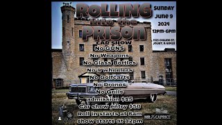 Rolling into Joliet Prison Car Show 2024 [upl. by Magdau]