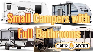 Top 5 Small Campers with Bathrooms You Need to See [upl. by Herb]