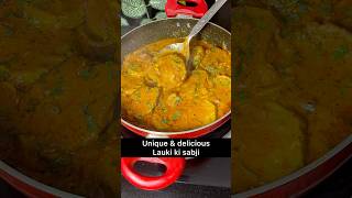 Unique amp Delicious Lauki Ki Sabji  recipe shortvideo cookwithpummy [upl. by Giliana]