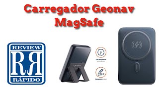 88 Carregador 10000mA Geonav MagSafe PB10MAGSG  Review Rapido [upl. by Lledualc]