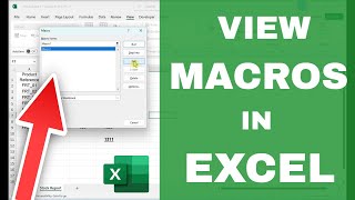 How to Open amp VIEW ALL MACROS in Excel Simple Tutorial [upl. by Stephania]